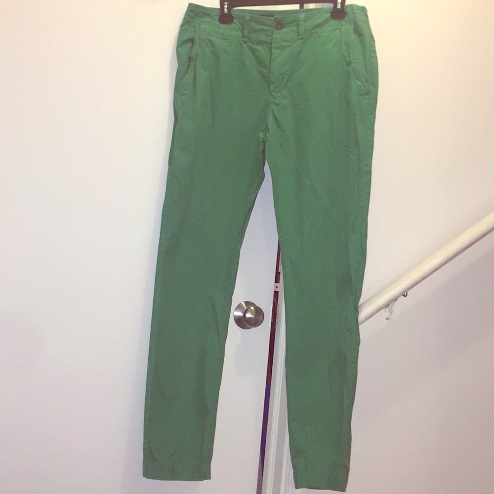 Kelly green preppy pant
